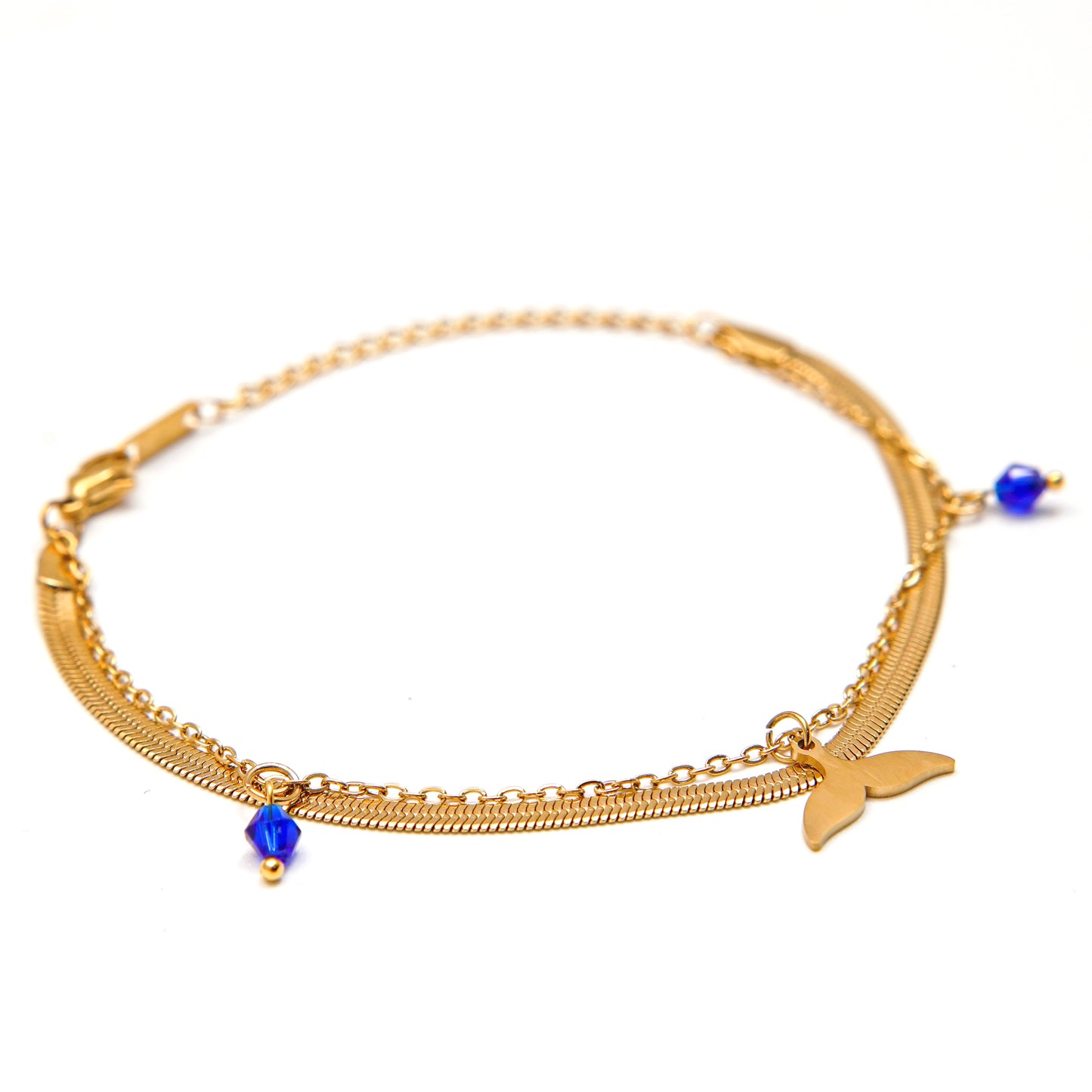 Elegant Gold Mermaid Tail Charm Bracele