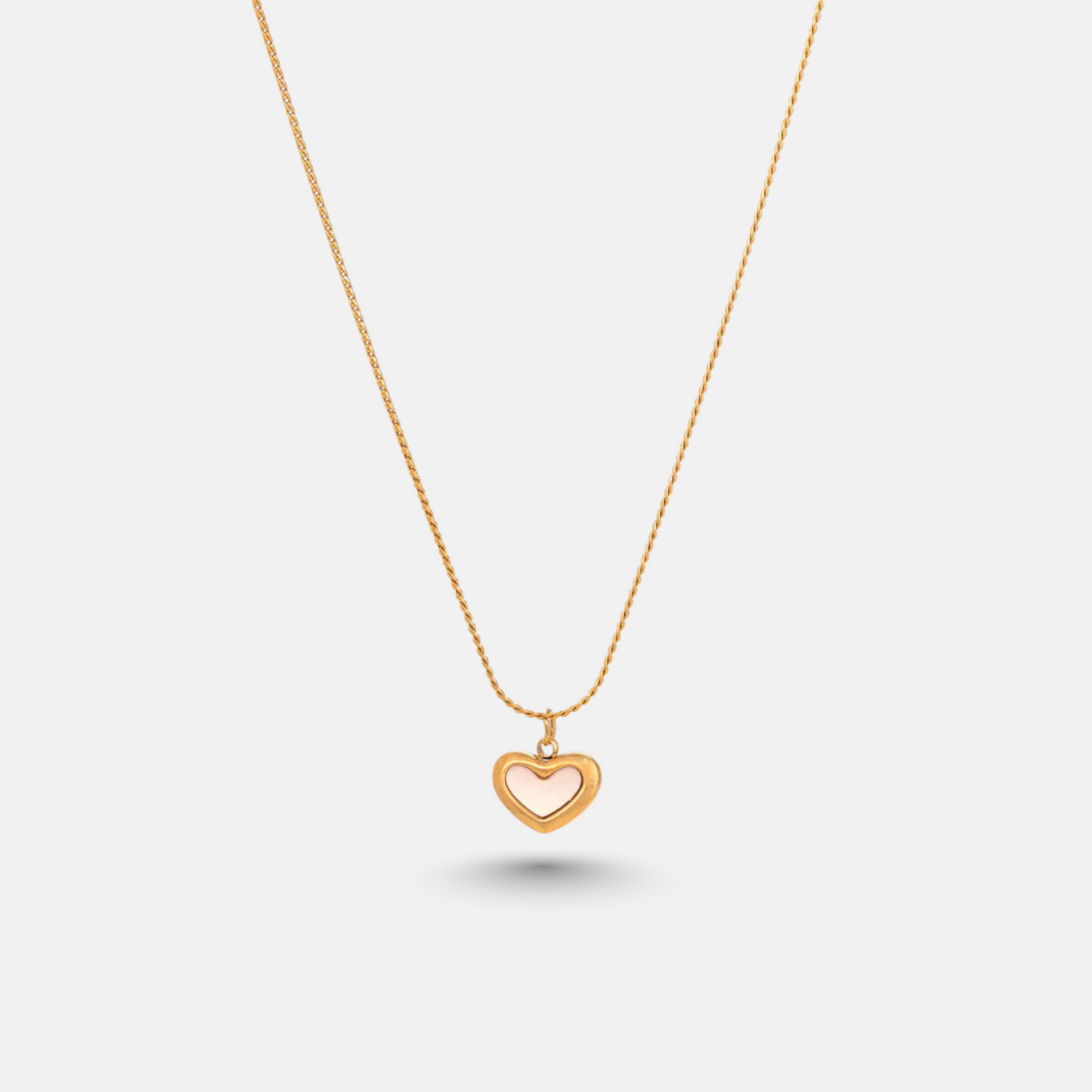 Elegant Gold Heart Pendant Necklace for Women | Twinkear