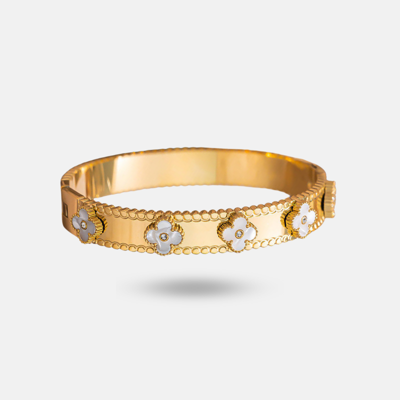 Luxury Clover Gold-Plated Bracelet