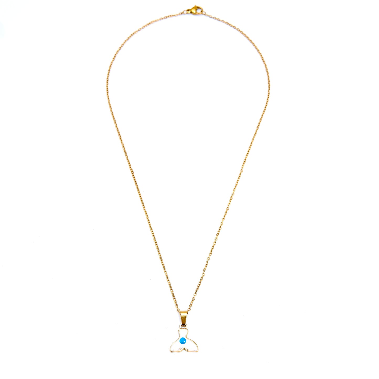 Minimalist Whale Tail Pendant Necklace