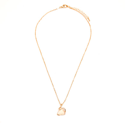 Elegant Gold-Wrapped Gemstone Pendant Necklace