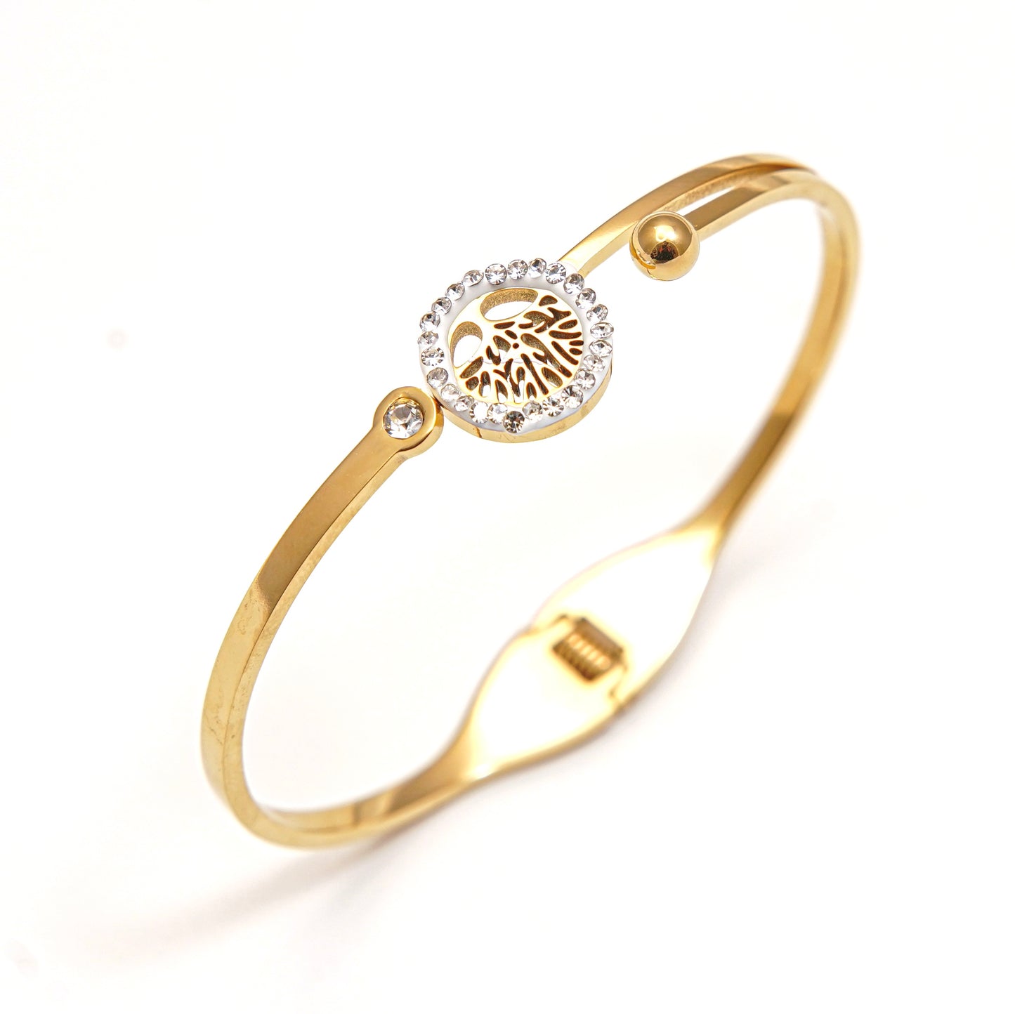 Delicate Tree of Life Bangle Bracelet