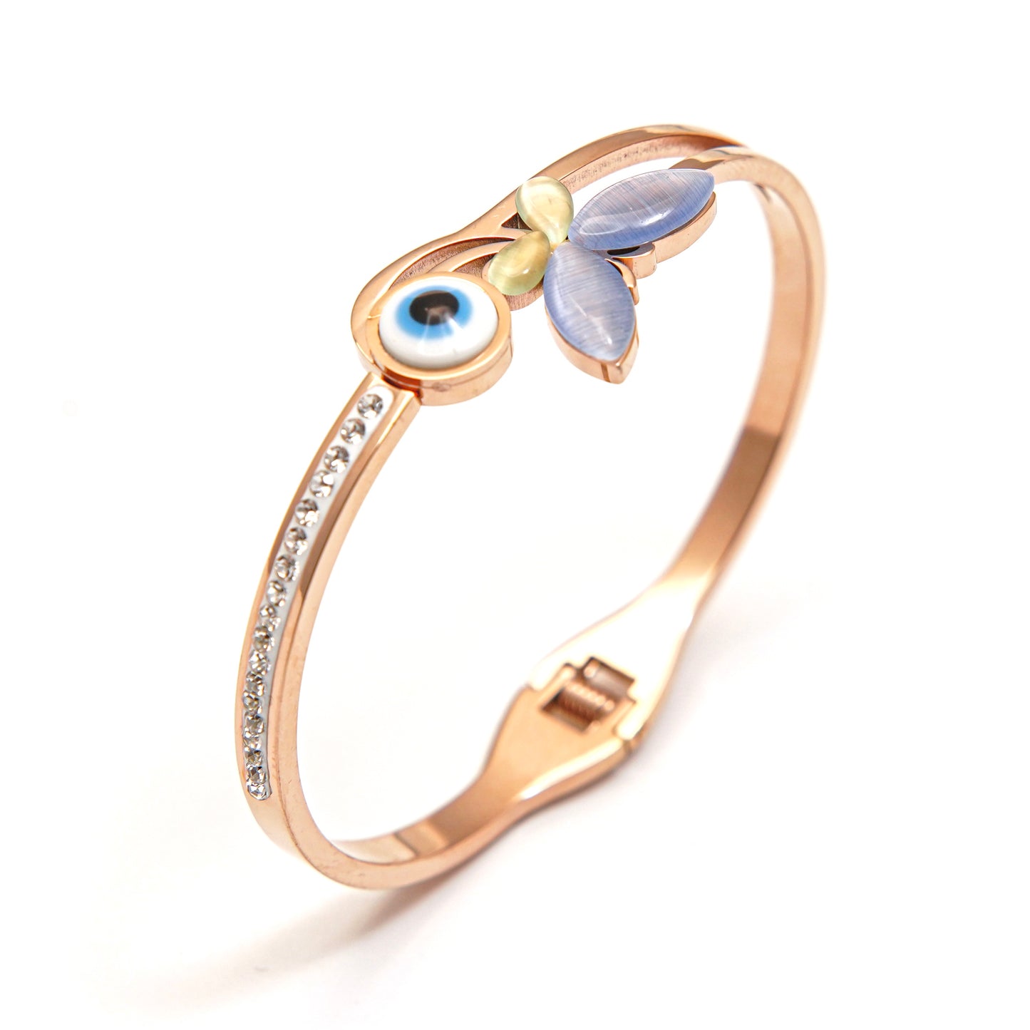 Floral Elegance Bangle Bracelet