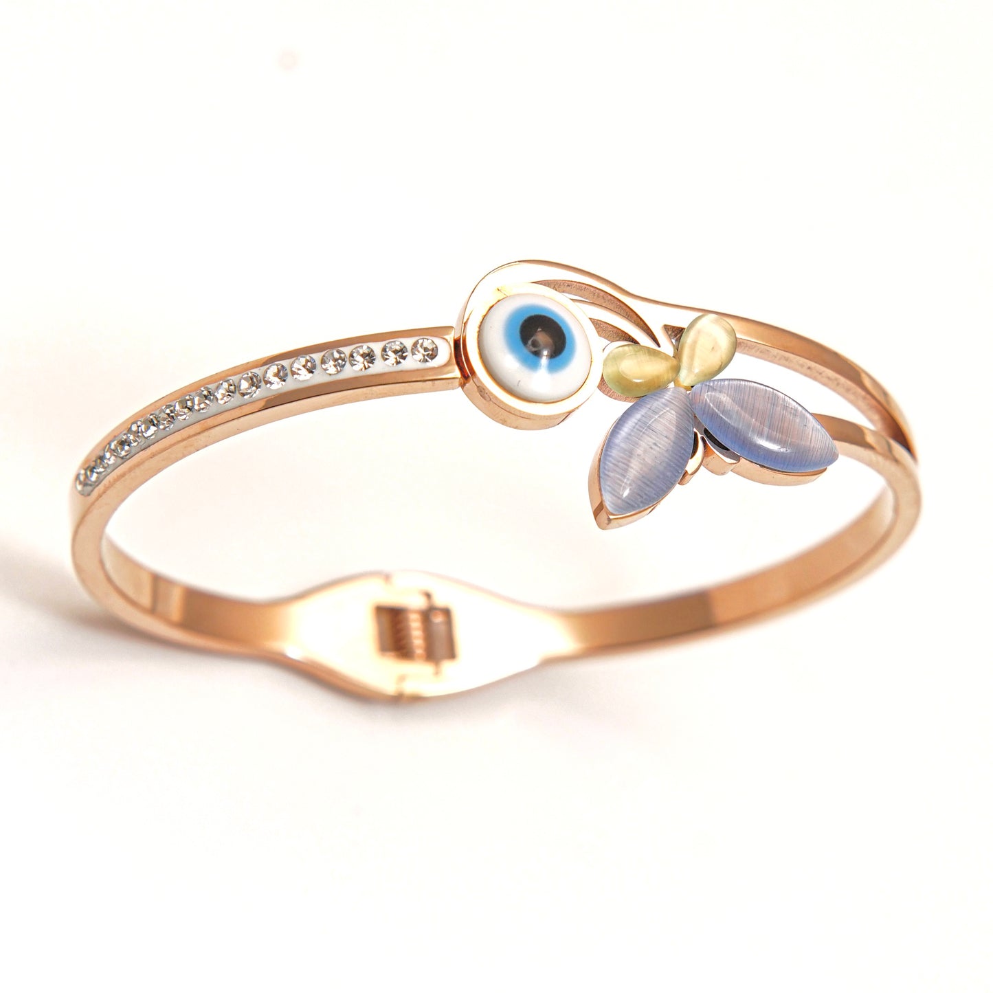 Floral Elegance Bangle Bracelet