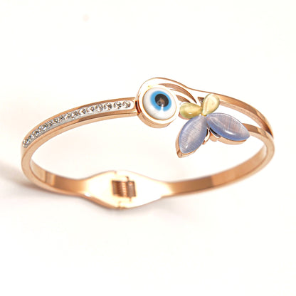 Floral Elegance Bangle Bracelet