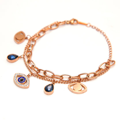 Elegant Eye Charm Bracelet
