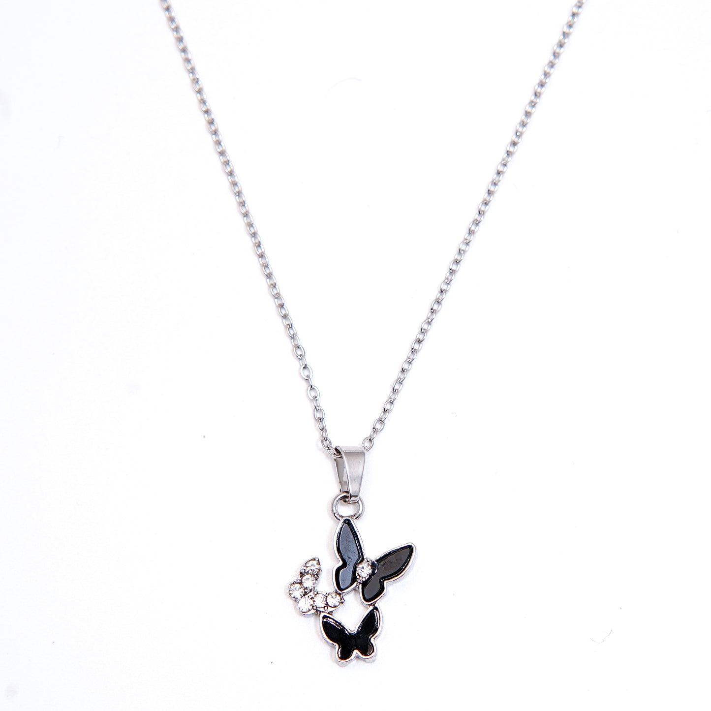 Silver Butterfly Trio Pendant