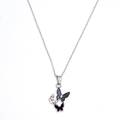 Silver Butterfly Trio Pendant