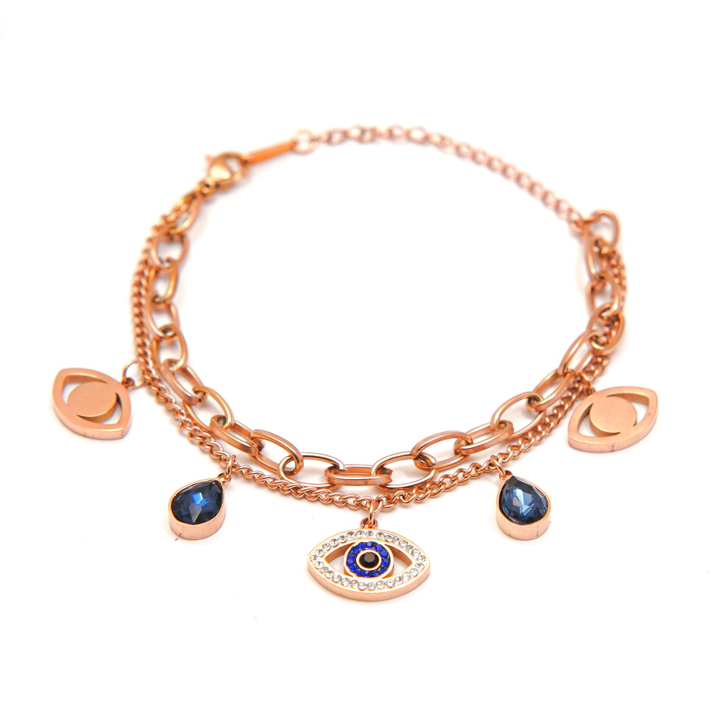 Elegant Eye Charm Bracelet