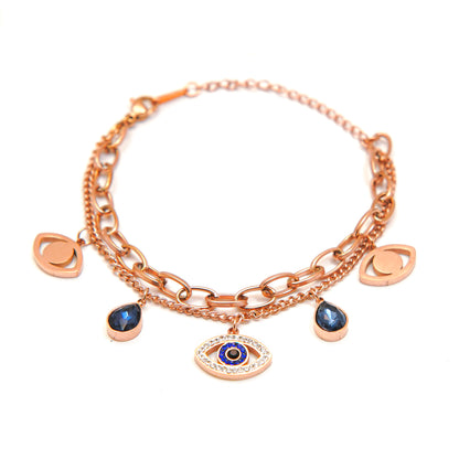 Elegant Eye Charm Bracelet