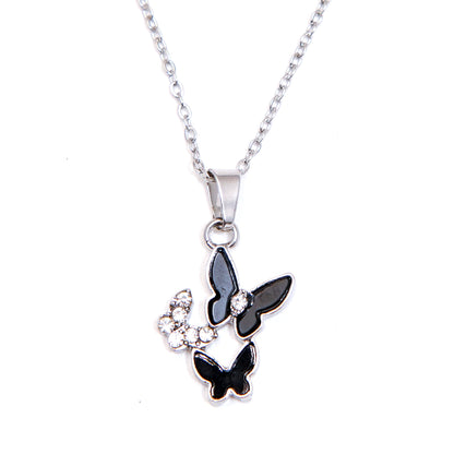 Silver Butterfly Trio Pendant