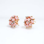 Blush Bloom Floral Stud Earrings
