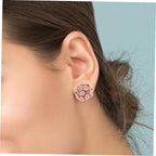 Blush Bloom Floral Stud Earrings