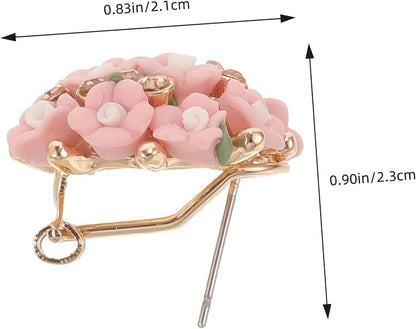 Blush Bloom Vintage Floral Stud Earrings