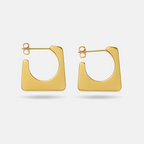Bold Geometric Gold Hoops