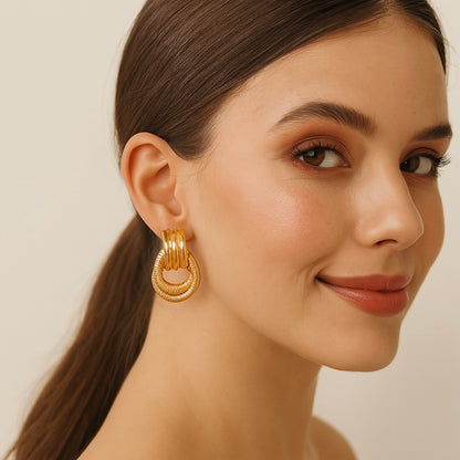 Bold Gold Hoop Earrings for Women