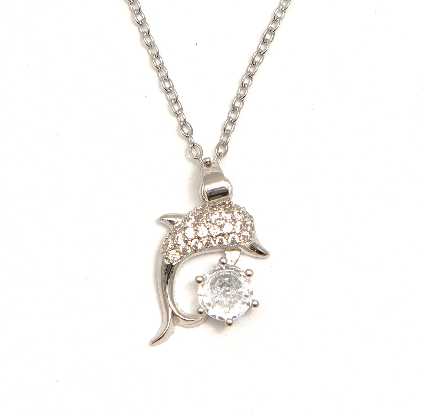 Charming Dolphin Pendant Necklace