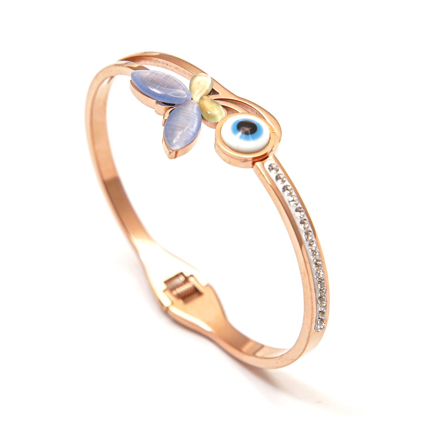 Floral Elegance Bangle Bracelet