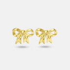 Gold Bow Knot Earrings