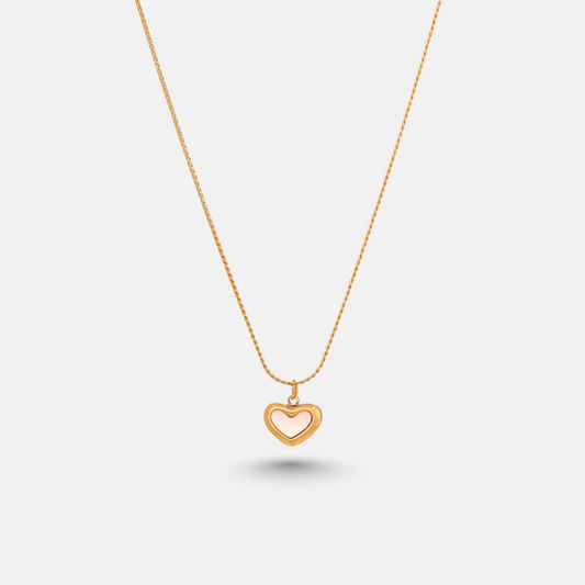 Elegant Gold Heart Pendant Necklace for Women | Twinkear