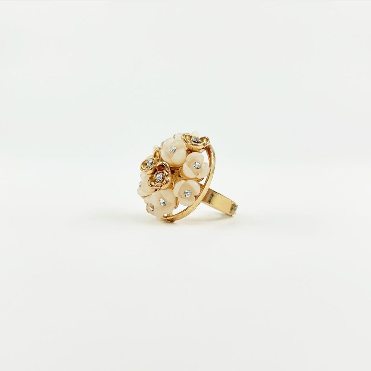 Charming Floral Statement Ring