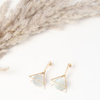 Geometric Elegance Triangle Earrings