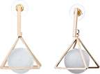 Geometric Elegance Triangle Earrings