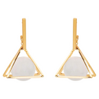 Geometric Elegance Triangle Earrings