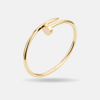 Gold Nail Bangle Bracelet