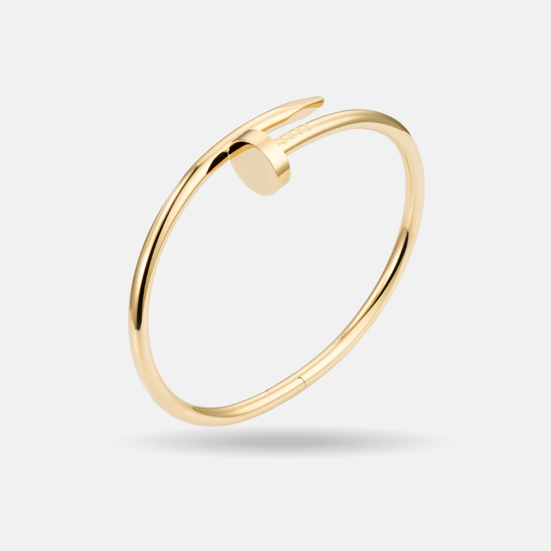 Gold Nail Bangle Bracelet