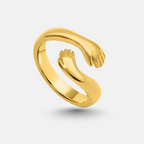 Gold Love Hug Ring