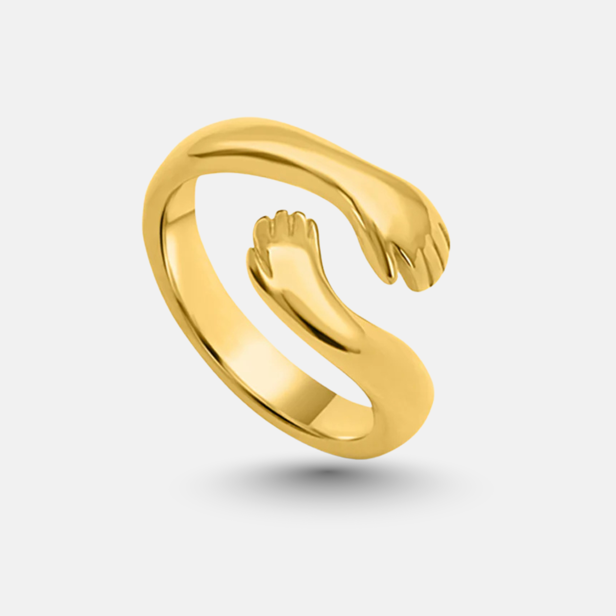 Gold Love Hug Ring