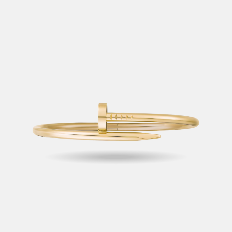 Gold Nail Bangle Bracelet