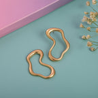 Golden Irregular Dangle Earrings