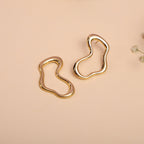 Golden Irregular Dangle Earrings