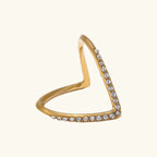 Reversible V-Shaped Adjustable Ring