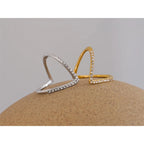 Reversible V-Shaped Adjustable Ring