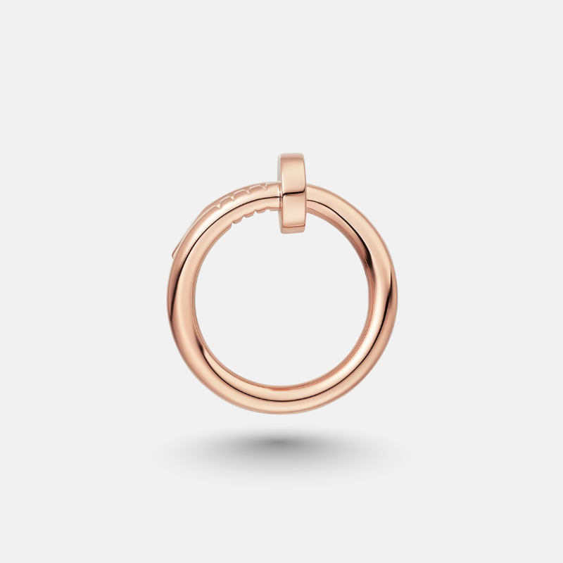 Rose Gold Nail Design Statement Ring