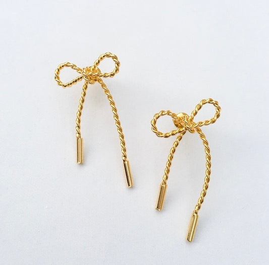 Twisted Bow Earrings