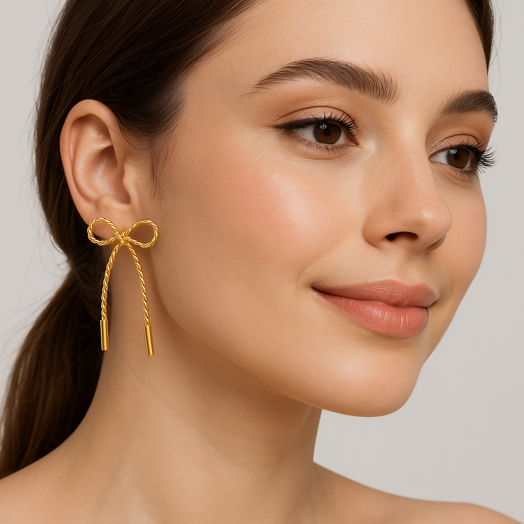 Twisted Bow Earrings